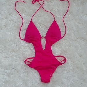 Victoria's Secret hot pink monokini one piece XS